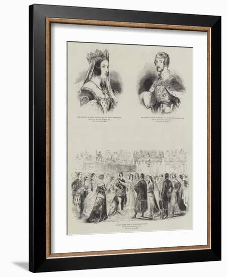 Royal Fancy Dress Ball-Sir John Gilbert-Framed Giclee Print
