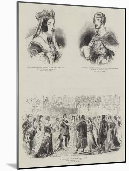 Royal Fancy Dress Ball-Sir John Gilbert-Mounted Giclee Print