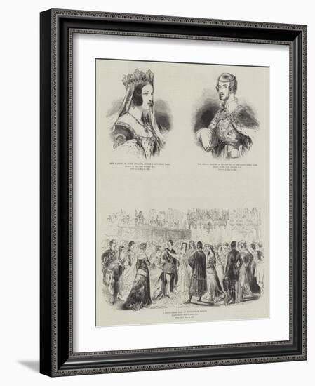 Royal Fancy Dress Ball-Sir John Gilbert-Framed Giclee Print