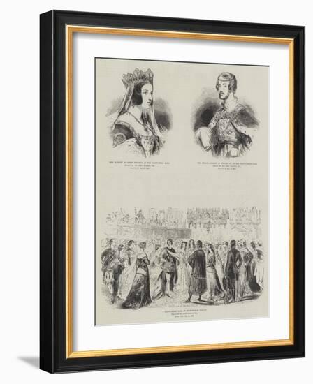 Royal Fancy Dress Ball-Sir John Gilbert-Framed Giclee Print