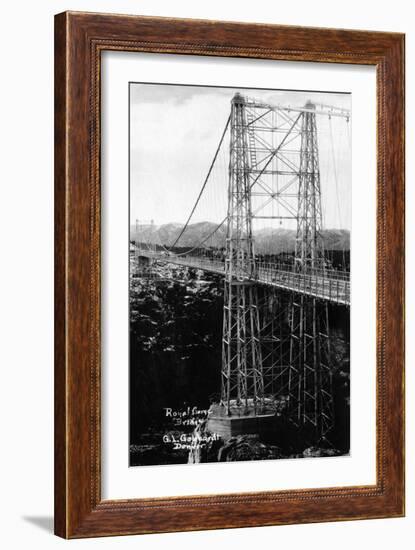 Royal Gorge, Colorado - Royal Gorge Bridge-Lantern Press-Framed Art Print