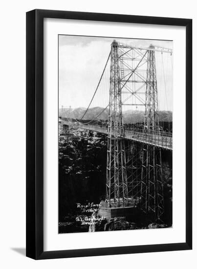 Royal Gorge, Colorado - Royal Gorge Bridge-Lantern Press-Framed Art Print