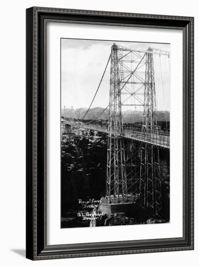 Royal Gorge, Colorado - Royal Gorge Bridge-Lantern Press-Framed Art Print