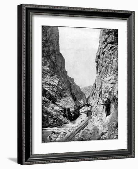 Royal Gorge, Colorado, USA, 1893-John L Stoddard-Framed Giclee Print