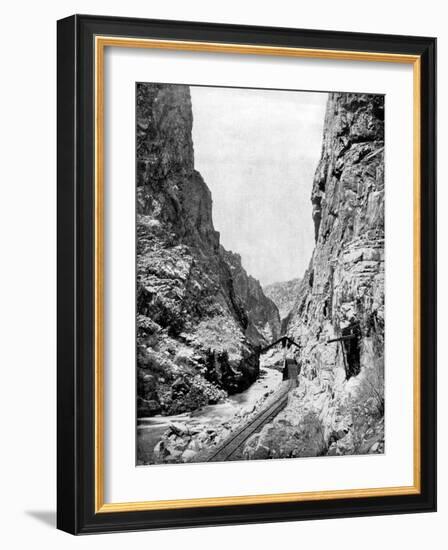 Royal Gorge, Colorado, USA, 1893-John L Stoddard-Framed Giclee Print