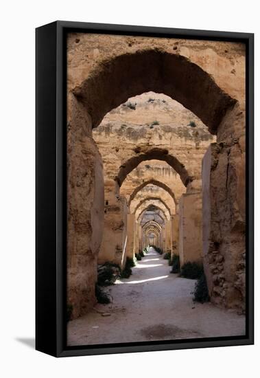 Royal Granaries of Moulay Ismail, Meknes, Morocco, Africa-Kymri Wilt-Framed Premier Image Canvas