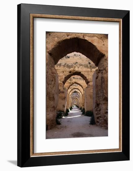 Royal Granaries of Moulay Ismail, Meknes, Morocco, Africa-Kymri Wilt-Framed Photographic Print
