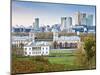 Royal Greenwich Park, National Maritime Musuem, and Canary Wharf in Autumn, London, England-Jane Sweeney-Mounted Photographic Print