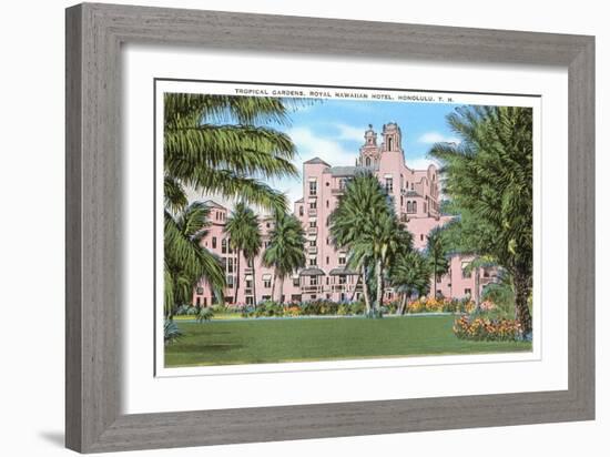 Royal Hawaiian Hotel, Honolulu, Hawaii-null-Framed Art Print