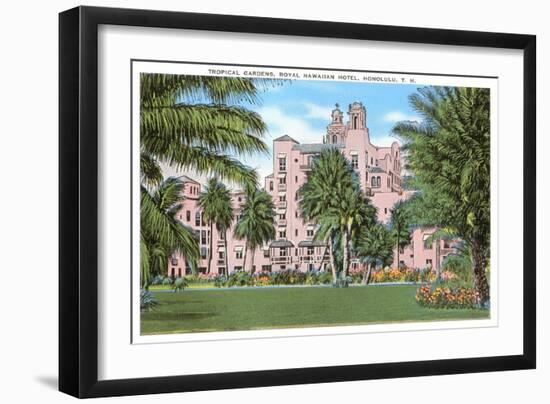 Royal Hawaiian Hotel, Honolulu, Hawaii-null-Framed Art Print