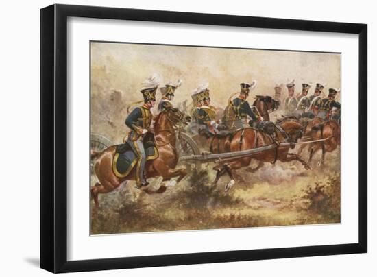 Royal Horse Artillery, C1832-Henry Payne-Framed Giclee Print