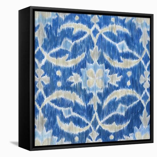 Royal Ikat I-Megan Meagher-Framed Stretched Canvas