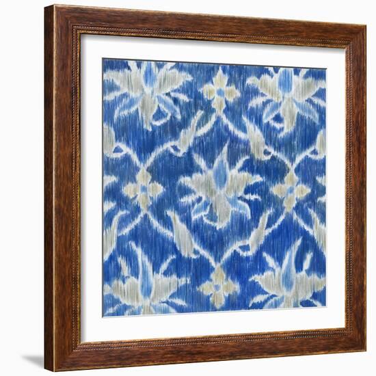 Royal Ikat II-Megan Meagher-Framed Art Print