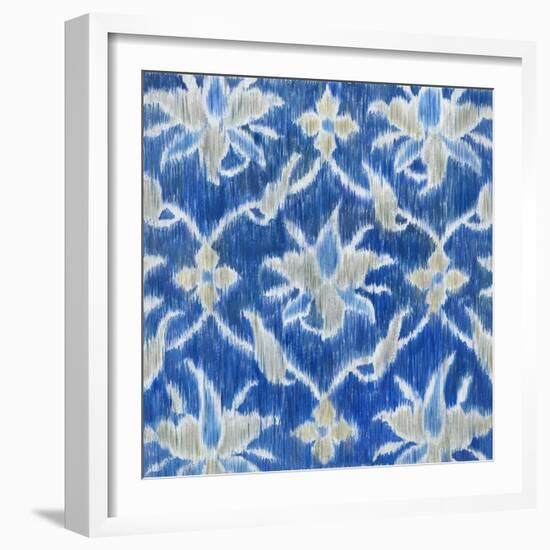 Royal Ikat II-Megan Meagher-Framed Art Print