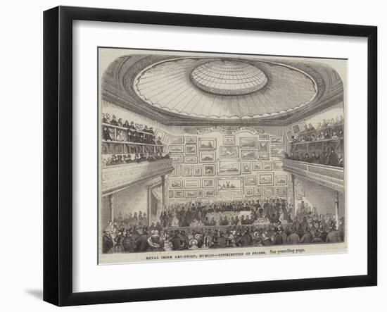 Royal Irish Art-Union, Dublin, Distribution of Prizes-null-Framed Giclee Print