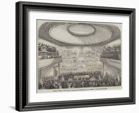 Royal Irish Art-Union, Dublin, Distribution of Prizes-null-Framed Giclee Print