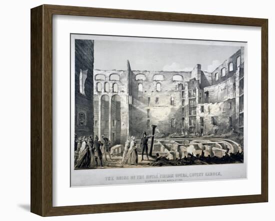 Royal Italian Opera House, Covent Garden, London, 1856-null-Framed Giclee Print