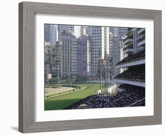 Royal Jockey Club, Happy Valley, Hong Kong, China, Asia-David Lomax-Framed Photographic Print