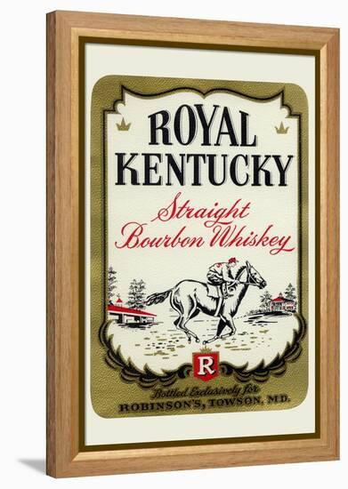 Royal Kentucky Straight Bourbon Whiskey-null-Framed Stretched Canvas