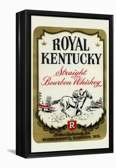 Royal Kentucky Straight Bourbon Whiskey-null-Framed Stretched Canvas