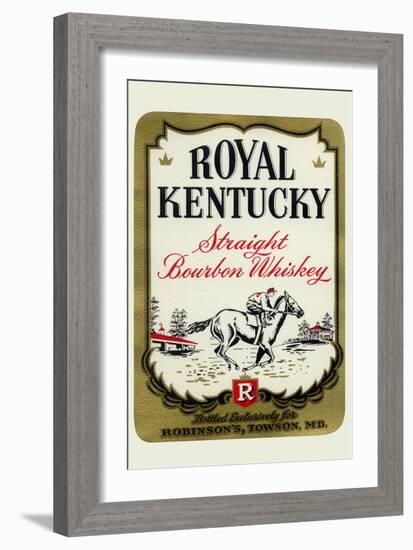 Royal Kentucky Straight Bourbon Whiskey-null-Framed Art Print