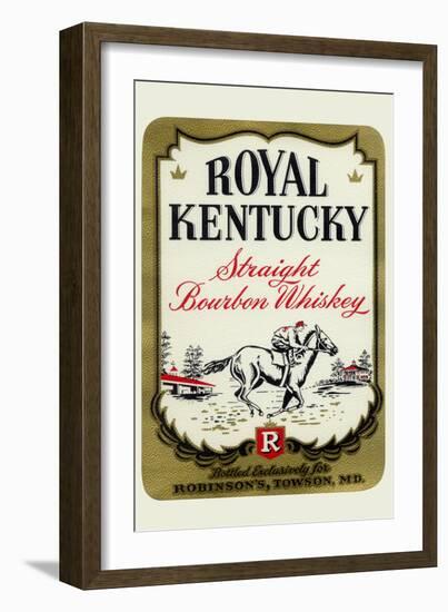 Royal Kentucky Straight Bourbon Whiskey-null-Framed Art Print