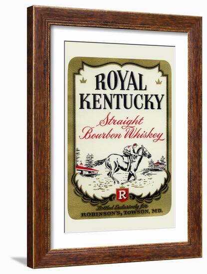 Royal Kentucky Straight Bourbon Whiskey-null-Framed Art Print