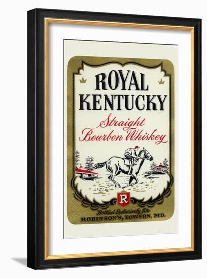 Royal Kentucky Straight Bourbon Whiskey-null-Framed Art Print