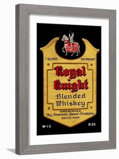 Royal Knight Blended Whiskey-null-Framed Art Print