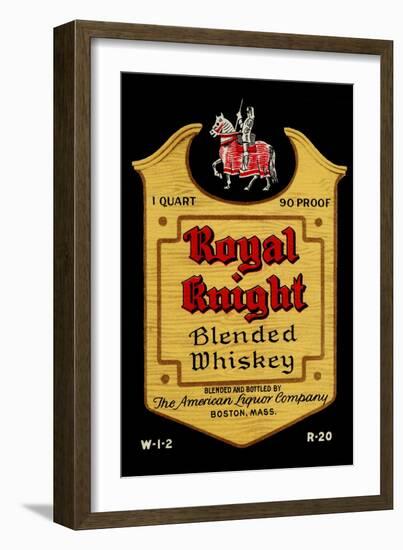 Royal Knight Blended Whiskey-null-Framed Art Print