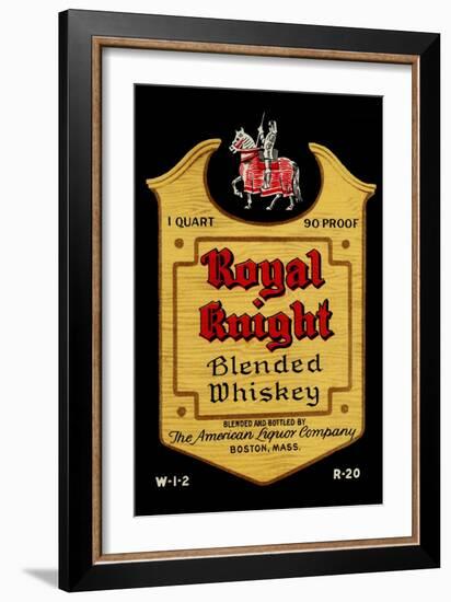 Royal Knight Blended Whiskey-null-Framed Art Print