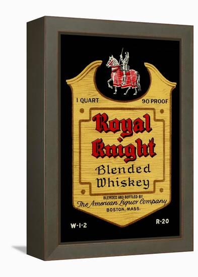 Royal Knight Blended Whiskey-null-Framed Stretched Canvas