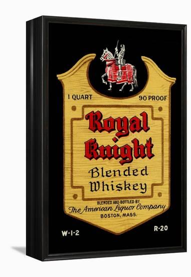 Royal Knight Blended Whiskey-null-Framed Stretched Canvas