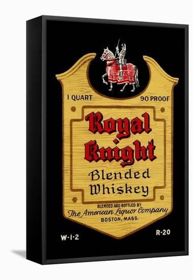 Royal Knight Blended Whiskey-null-Framed Stretched Canvas