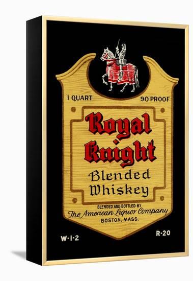 Royal Knight Blended Whiskey-null-Framed Stretched Canvas