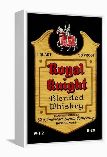 Royal Knight Blended Whiskey-null-Framed Stretched Canvas