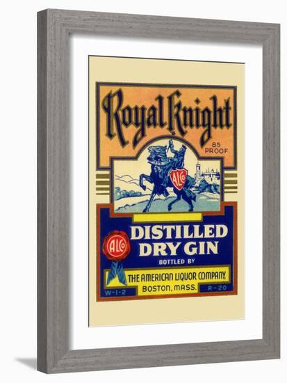 Royal Knight Distilled Dry Gin-null-Framed Premium Giclee Print