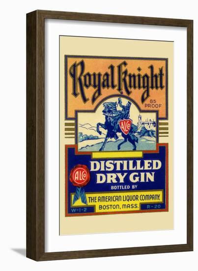 Royal Knight Distilled Dry Gin-null-Framed Premium Giclee Print