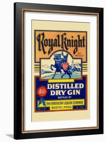Royal Knight Distilled Dry Gin-null-Framed Premium Giclee Print