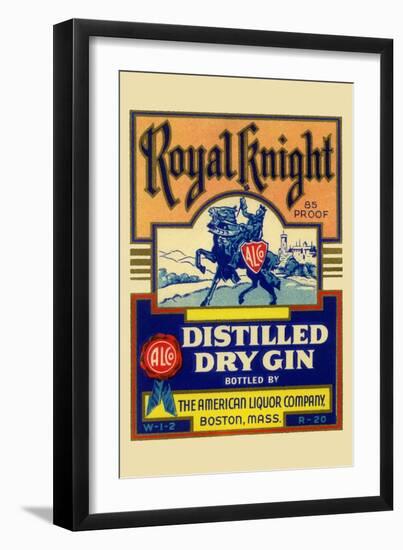 Royal Knight Distilled Dry Gin-null-Framed Premium Giclee Print