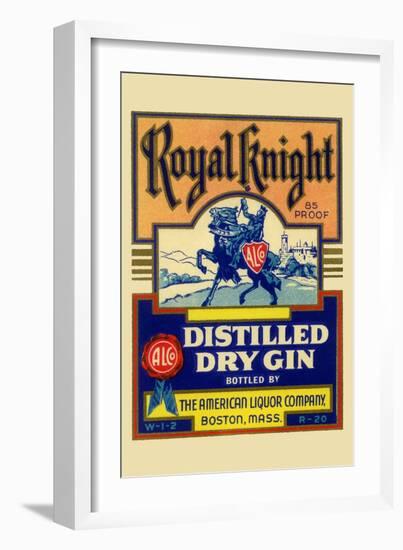 Royal Knight Distilled Dry Gin-null-Framed Art Print