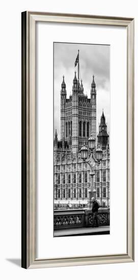 Royal Lamppost UK and London Eye - Millennium Wheel - London - England - Door Poster-Philippe Hugonnard-Framed Photographic Print