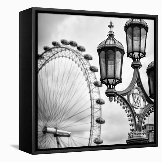 Royal Lamppost UK and London Eye - Millennium Wheel - London - England - United Kingdom - Europe-Philippe Hugonnard-Framed Premier Image Canvas