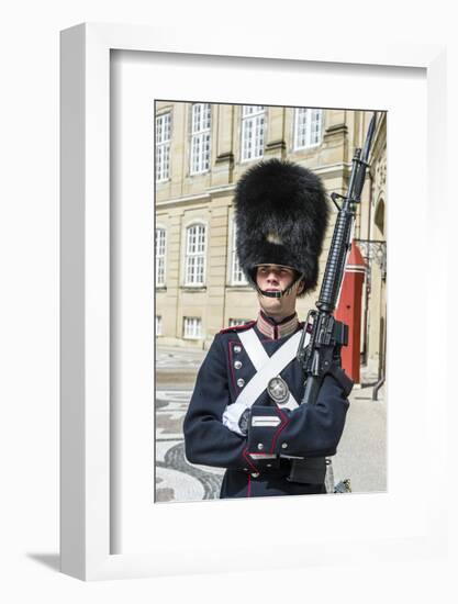 Royal Life Guard, Amalienborg, Winter Home of the Danish Royal Family, Copenhagen, Denmark-Michael Runkel-Framed Photographic Print