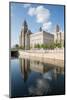 Royal Liver Building, Cunard Building and Port of Liverpool Building, UNESCO World Heritage Site-Frank Fell-Mounted Photographic Print