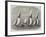 Royal London Yacht Club Cutter-Match, the Niobe, Sphinx, and Vindex Off Coalhouse Point-Edwin Weedon-Framed Giclee Print