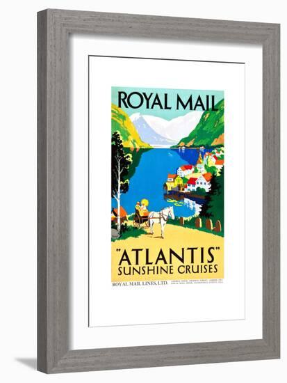 Royal Mail "Atlantis"-Percy Padden-Framed Art Print