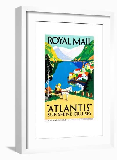 Royal Mail "Atlantis"-Percy Padden-Framed Art Print