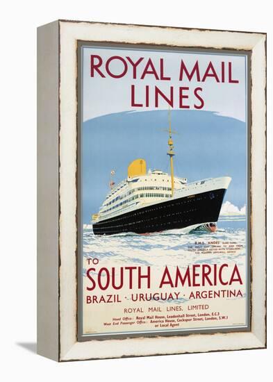 Royal Mail Lines to South America Poster-Jarvis-Framed Premier Image Canvas