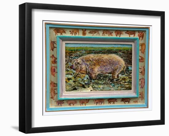 Royal Mangalitzer Pig-Alex Williams-Framed Giclee Print